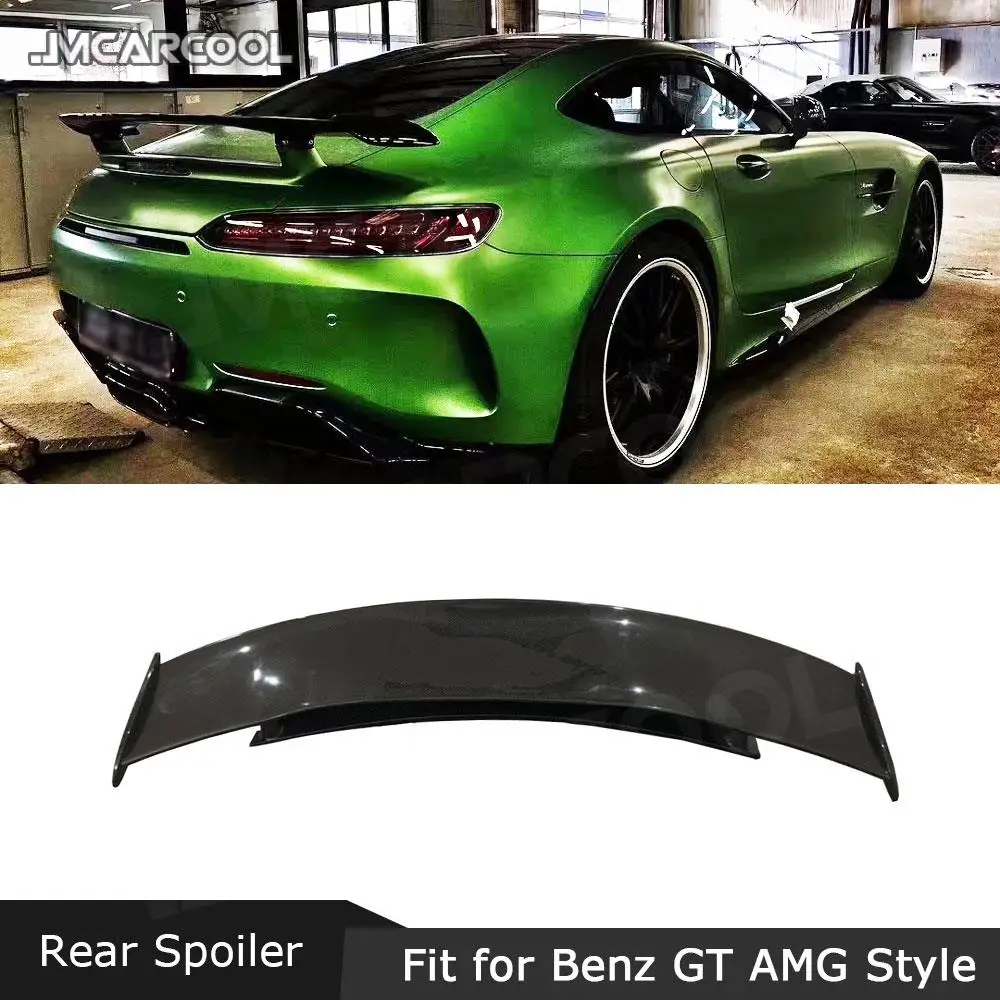 

JMCARCOOL Carbon Fiber Rear Trunk Lip Spoiler FRP Unpainted Lip Wings For Mercedes Benz AMG GT AMG GTS AMG GTR Coupe 2-Door