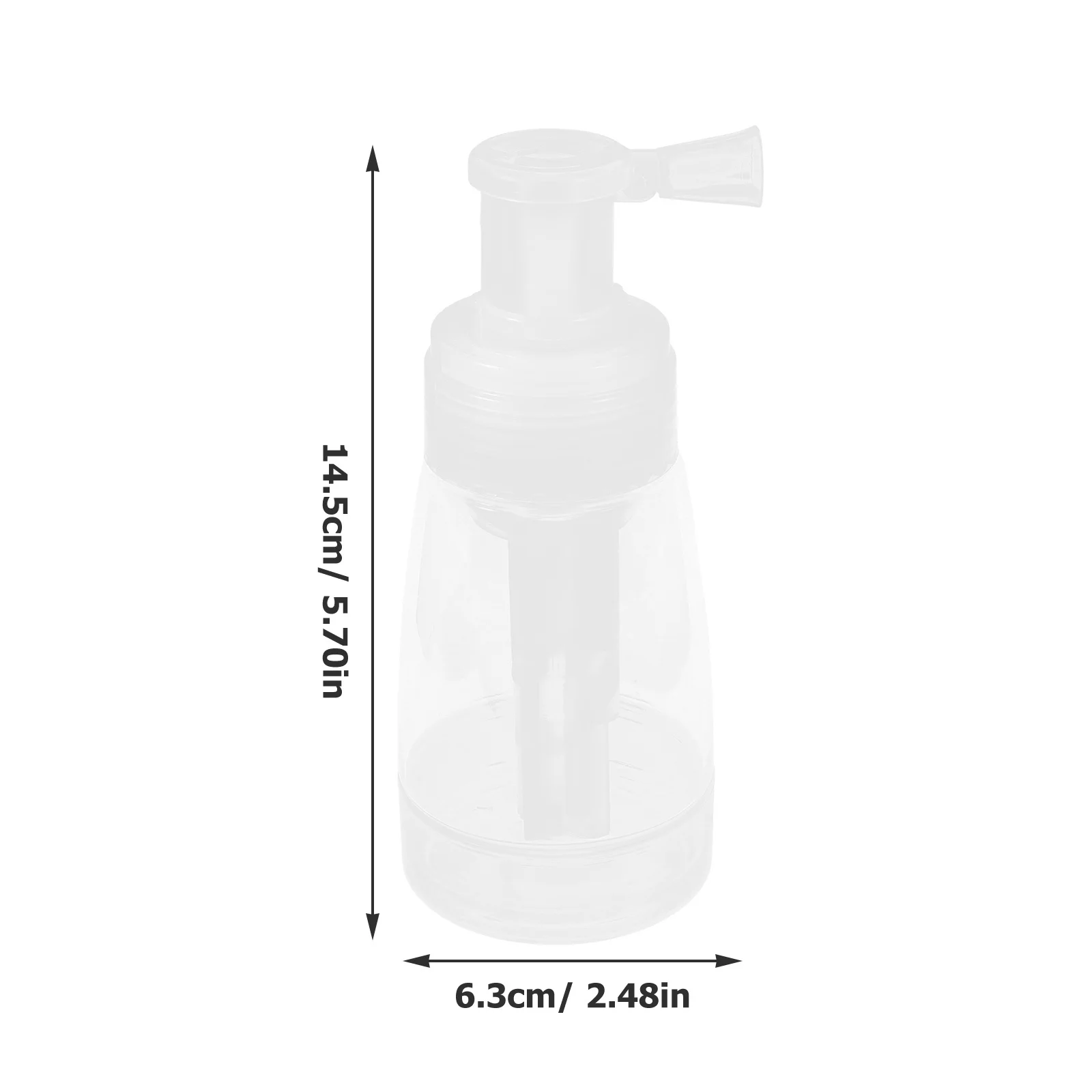 ขวดสเปรย์แห้งขนาด 180 มล. แบบใส ใช้เติมได้ สำหรับร้านเสริมสวย ร้านตัดผม บรรจุแป้งทาตัว ป้องกันการรั่วซึม สำหรับเครื่องสำอาง