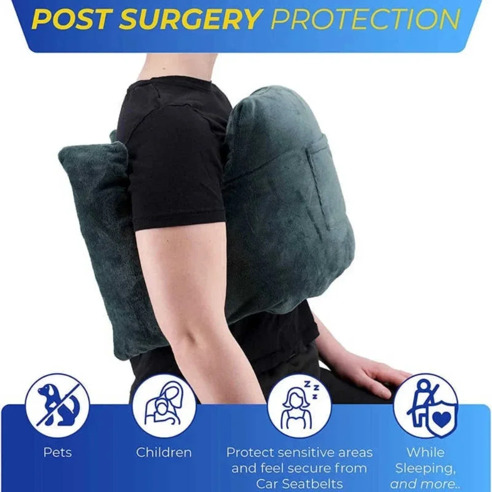 

Post Mastectomy Protective Pillow Boob Protective Pillow Adjustment Strap Pain Relief Post Surgery Recovery Home Hospital Health