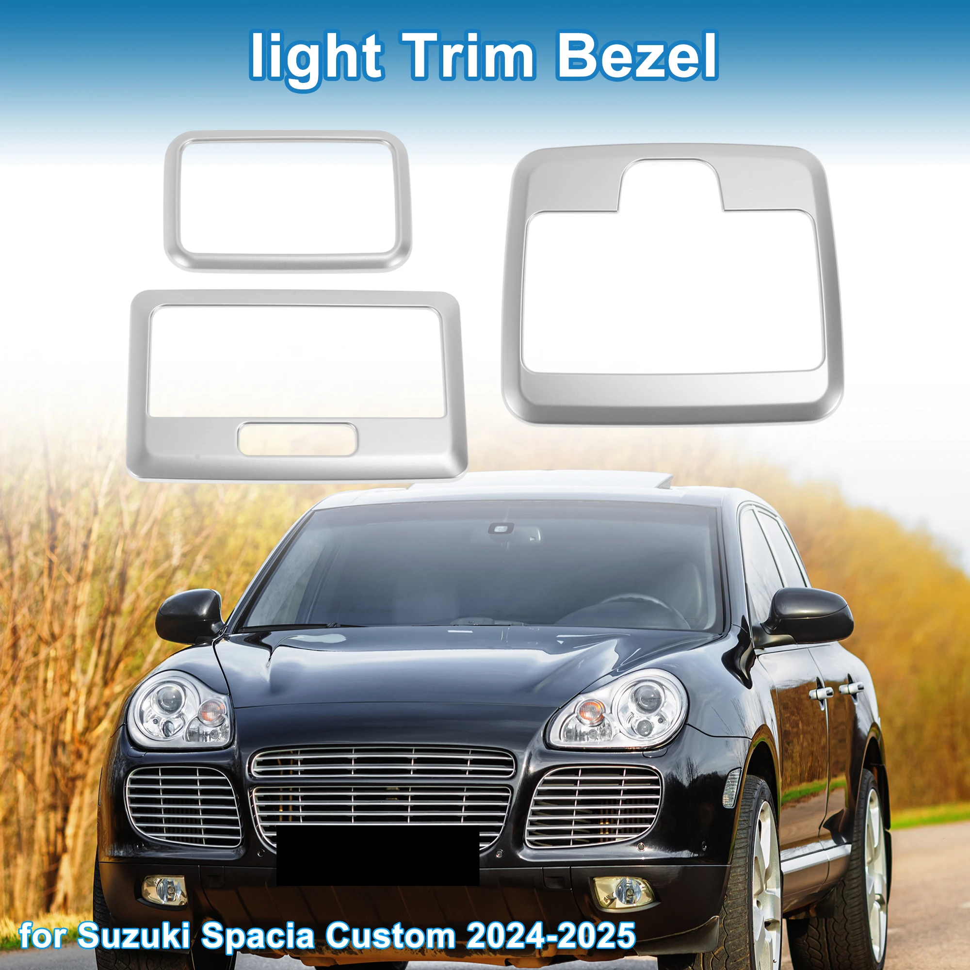 UXCELL Front Row Rear Row Light Trim Bezel for Suzuki Spacia Custom 24-25