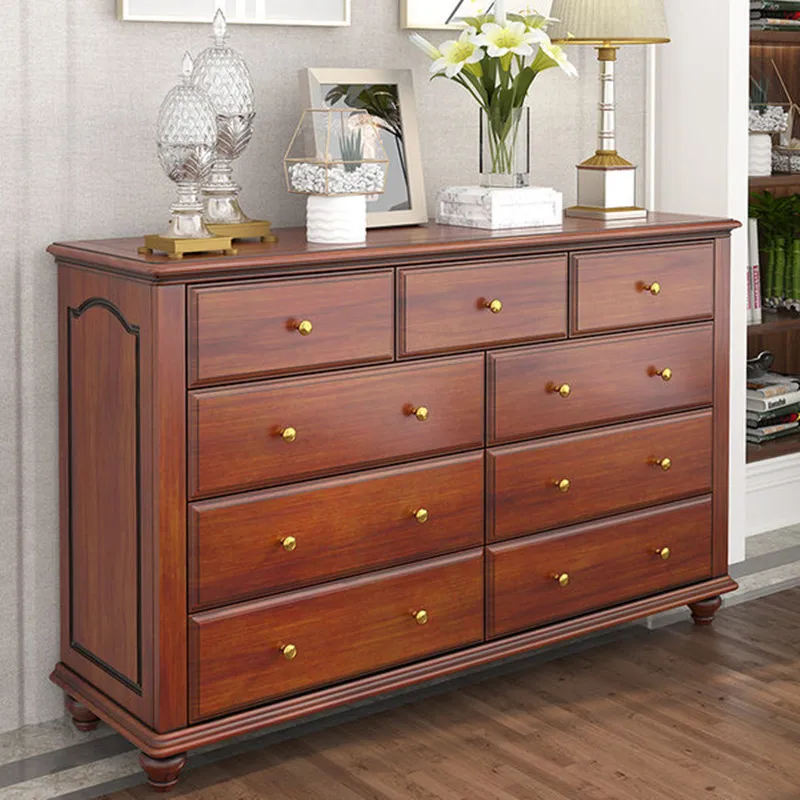 

American Simple Style Wooden Chest of Drawers in Living Room Cabinet H453