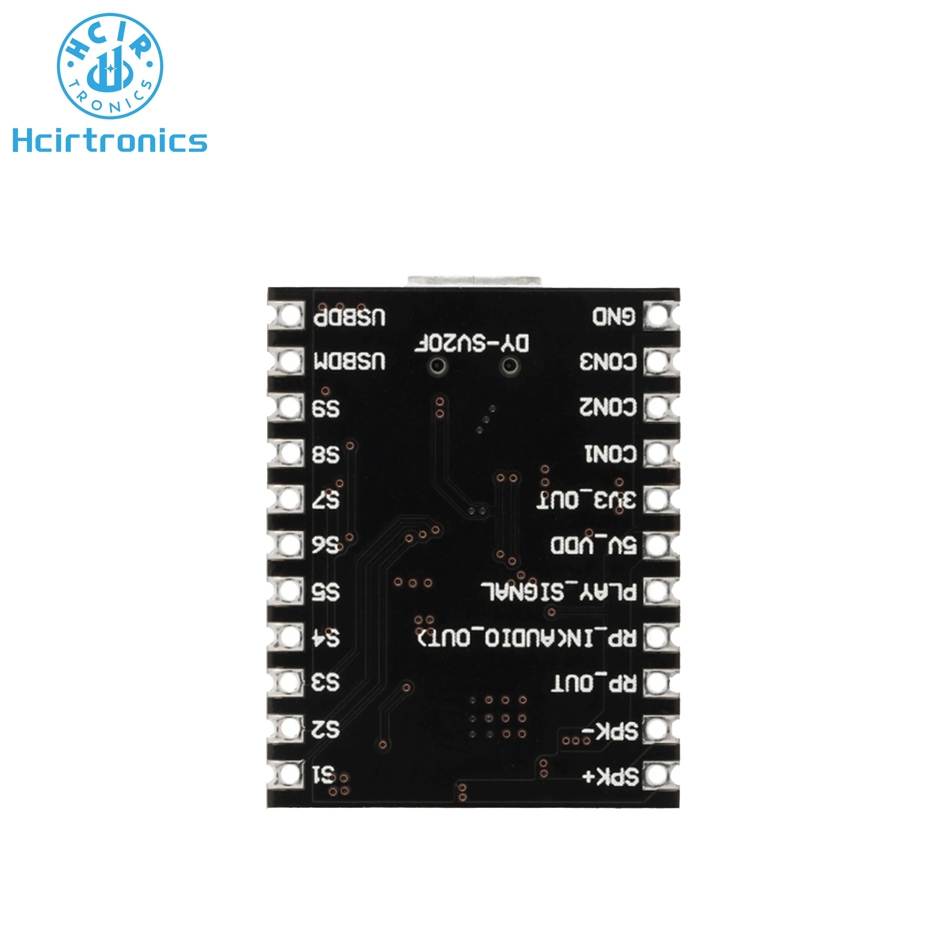 Módulo de Control de reproductor MP3 activado por voz, DY-SV20F, disparador uno a uno, almacenamiento de 32M, Audio personalizado, 5W