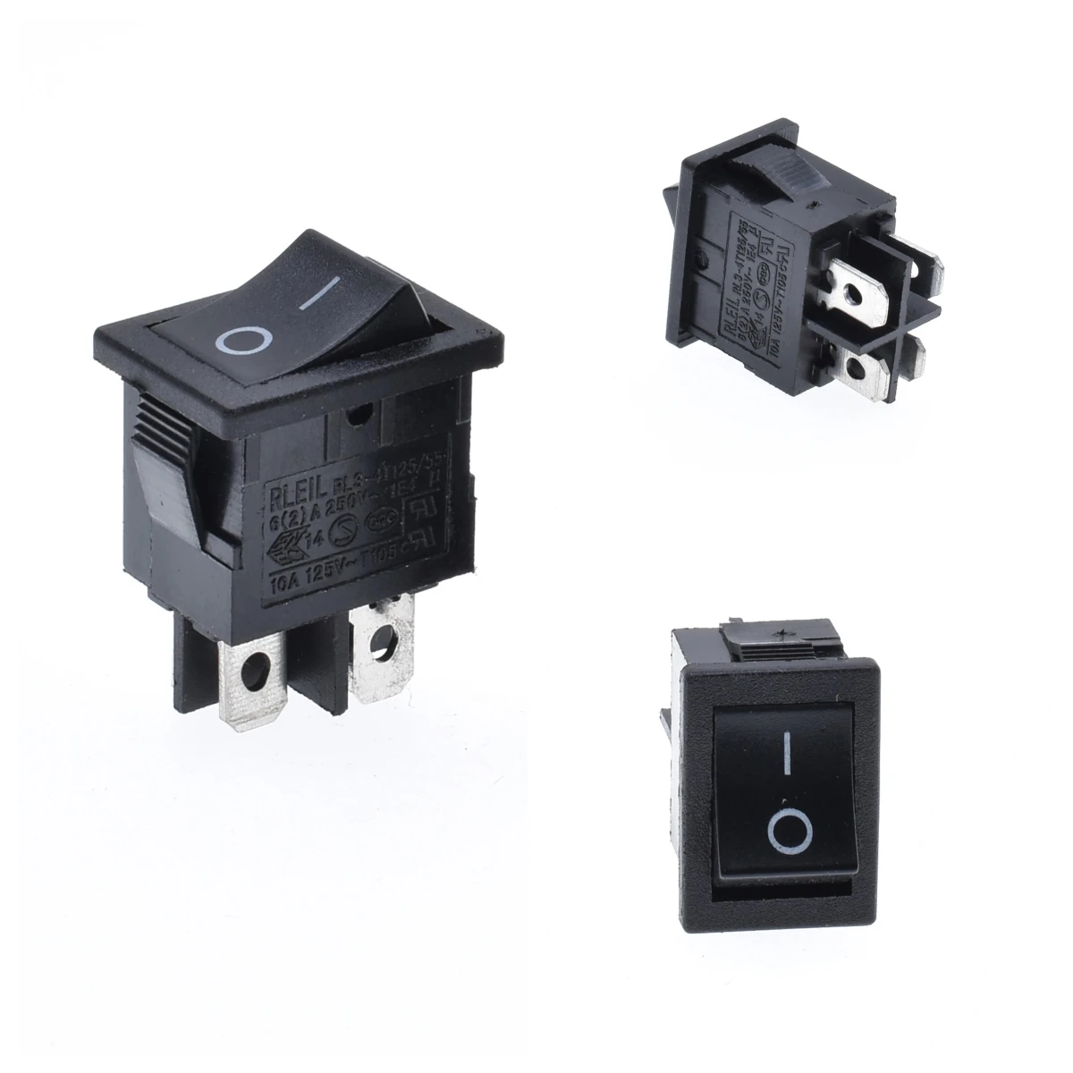 10PCS lot Good quality KCD Black Rocker Cross-shaped baffle Power Switch ON-OFF 2Position 4 Pins The arrow is reset10A125V 21*15