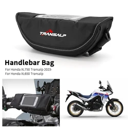 For Honda XL750 Transalp 2023- XL650 XL 750 650 Motorcycle Accessories Waterproof Bag Storage Handlebar bag Travel Tool Bag