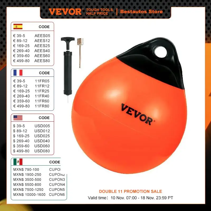 VEVOR Boat Buoy Balls 15-27