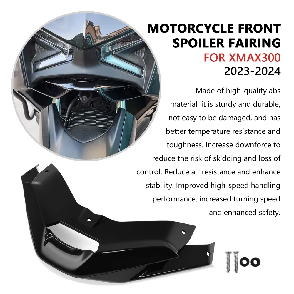 تجديد الثابتة الجناح دراجة نارية الجبهة الشفاه الثابتة الجناح هدية المفسدين الأمامي عدة لياماها XMAX 300 XMAX 300 X-MAX 300 2023-2024