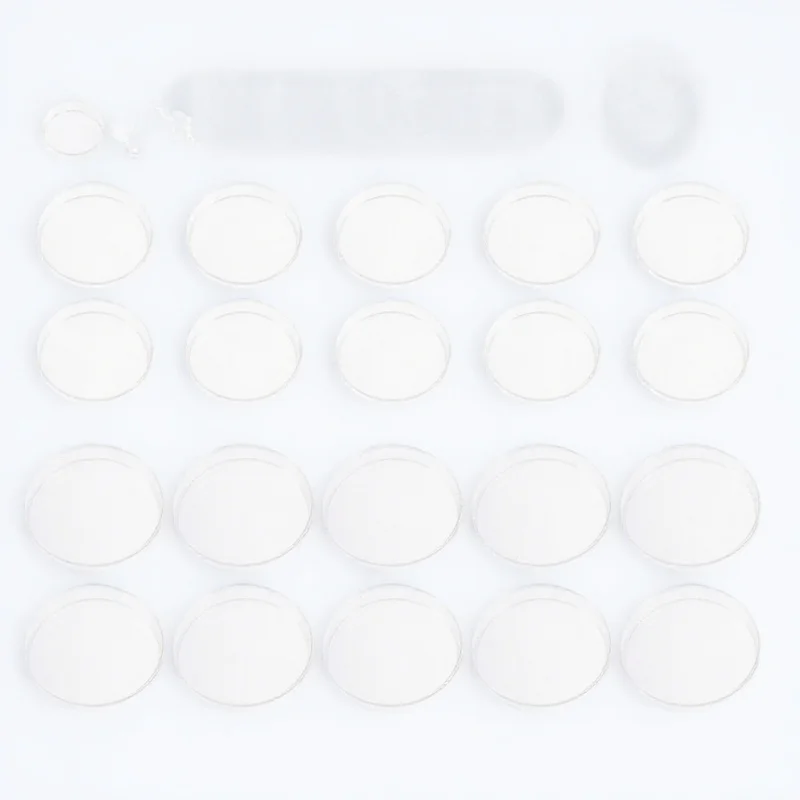 

30Pcs Petri Dish Set Plastic Transparent Durable Reusable Eco Friendly for Laboratory Biology Microbiology Culture Experiment