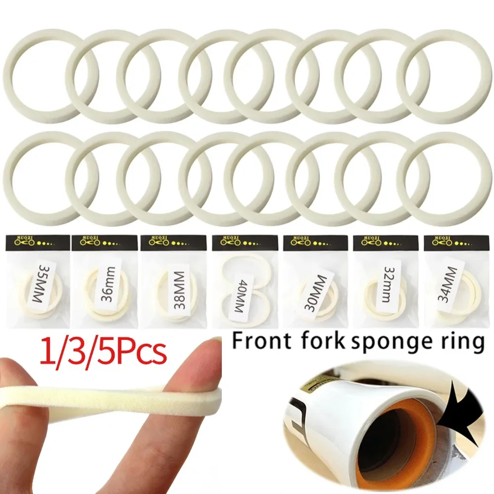 2/6/10Pcs Bicycle Front Fork Sponge Ring Oil Foam Absorption Seal Component 30/32/34/35/36/38/40mm Bike Forks Absorb Seal O-Ring