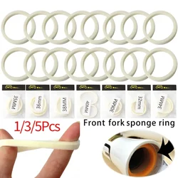 2/6/10Pcs Bicycle Front Fork Sponge Ring Oil Foam Absorption Seal Component 30/32/34/35/36/38/40mm Bike Forks Absorb Seal O-Ring