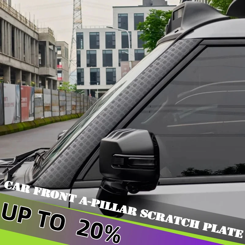 

Car Front A-pillar Scratch Plate Fit for Jetour Traveller T2 2023 2024 2025 Challenger Kit Modified Car Exterior Accessories