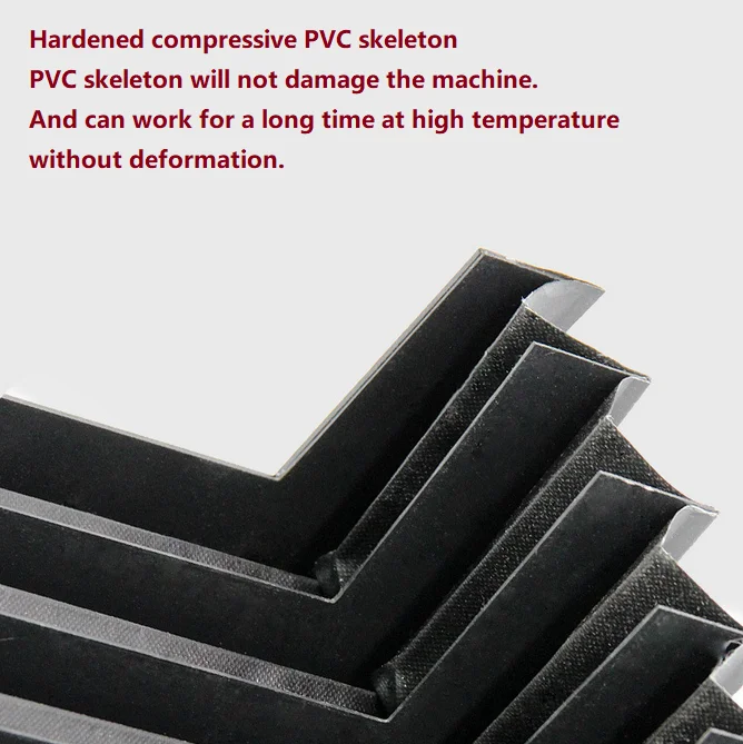 Fresadora dobrável capa protetora fole feita de material PVC