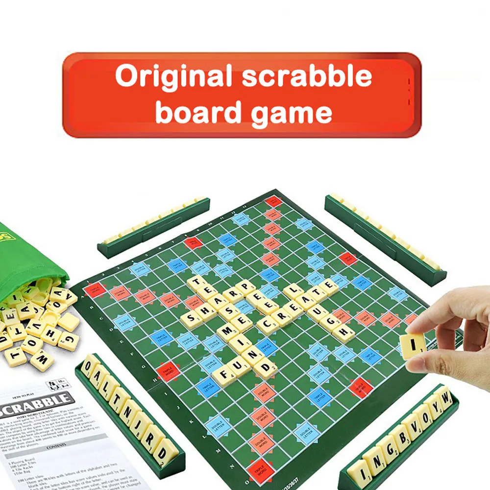 1 peça, solitaire de scrabble em inglês, xadrez do alfabeto, scrabble do alfabeto, jogo de tabuleiro de quebra-cabeça para 2-4 jogadores, jogo de tabuleiro。