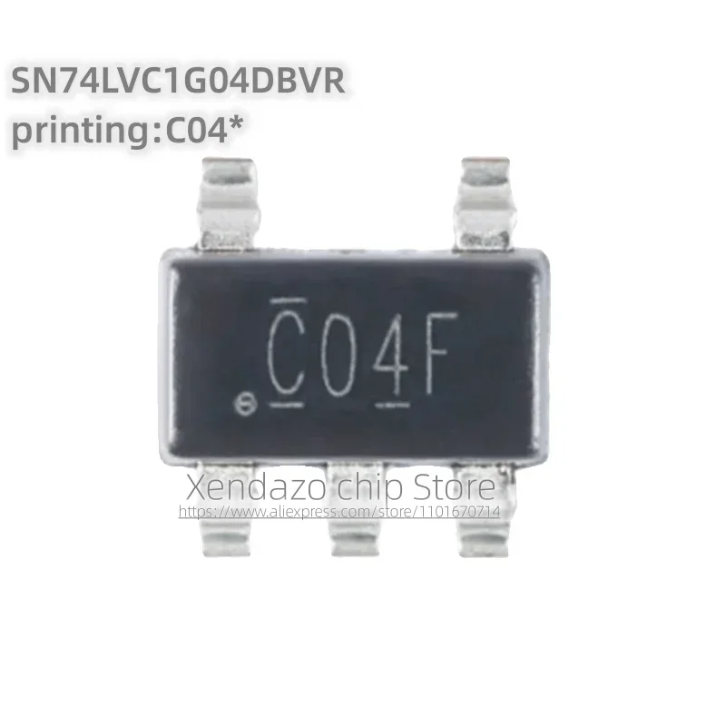 10pcs/lot SN74LVC1G04DBVR Silk screen printing C04* C04F SOT23-5 package Single circuit inverter logic chip