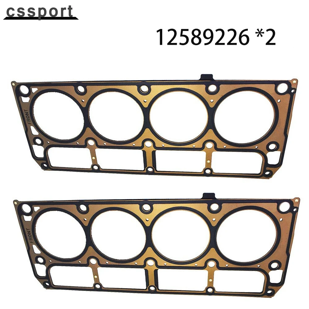 

Cylinder Head Gaskets Set 12589226 *2 For Chevy GMC LS1/LS6 MLS 4.8L 5.3L 5.7L