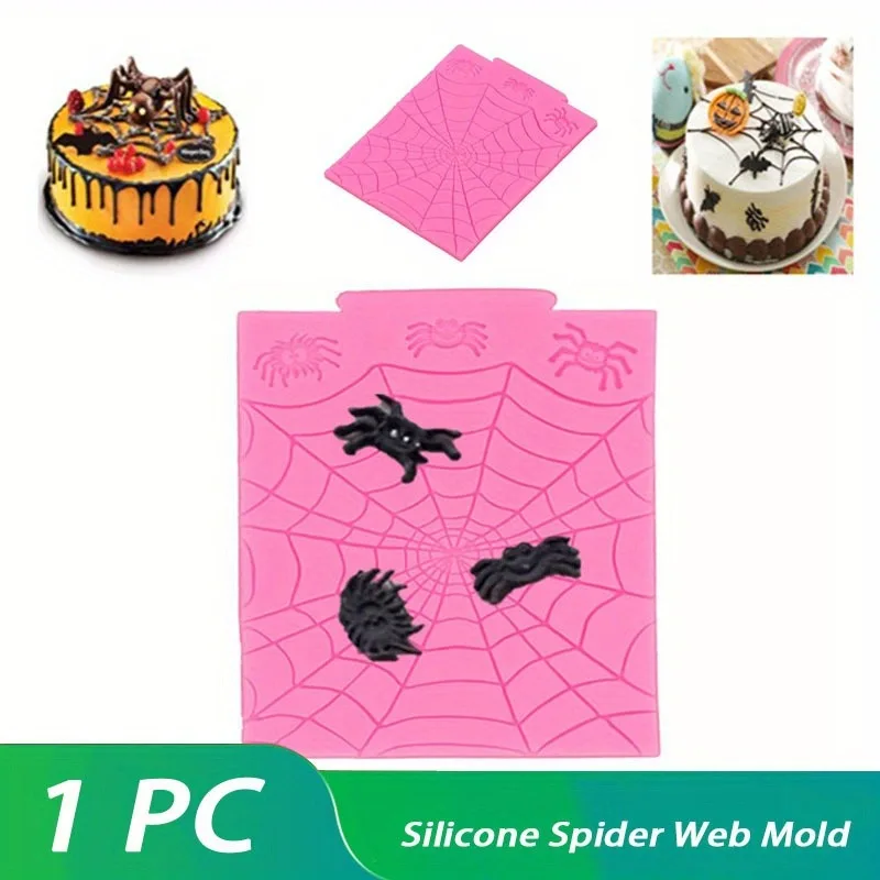 Fondant Formen Spinnennetz Halloween Silikon Kochen Werkzeuge Fondant Backen DIY Schokolade Kekse DIY handgefertigt
