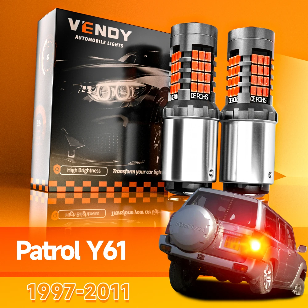 

2 шт. для Nissan Patrol Y61 1997-2011 светодиодный стоп-сигнал 2000 2001 2002 2003 2004 2005 2006 2007 2008 2009 2010 аксессуары Canbus