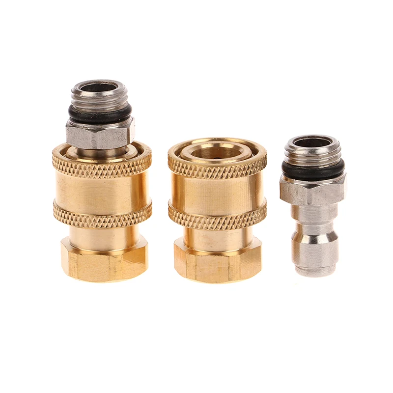 1/4 بوصة مقبس التوصيل السريع والاتصال السريع مع أنثى M14 لغسالة الضغط مدفع المياه آلة غسل سيارات رغوة انس موصل