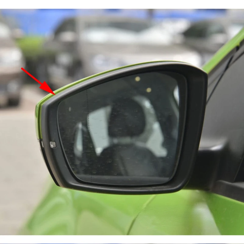 

Car Rearview Side Mirror Housing Frame For VW POLO 2014 2015 2016 2017 2018 Glossy Glass Surround Frame Holder Parts Accessories