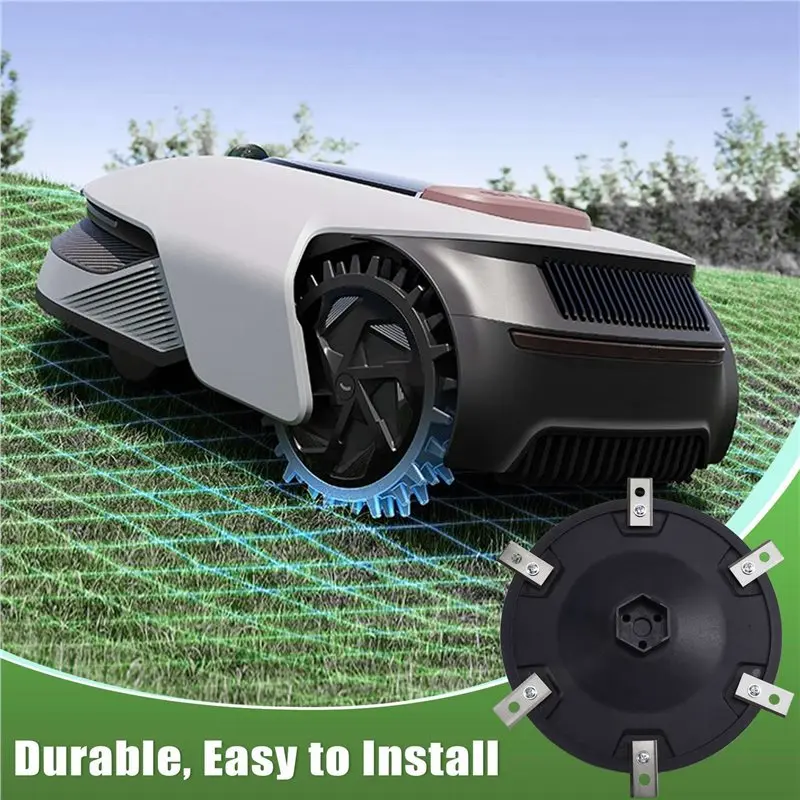 THIVN-Precision Cutting Robotic Mower Blade Plate RSDRA-01 For Dreame A1, Includes 6 Sharp Blades, Mower Accessories