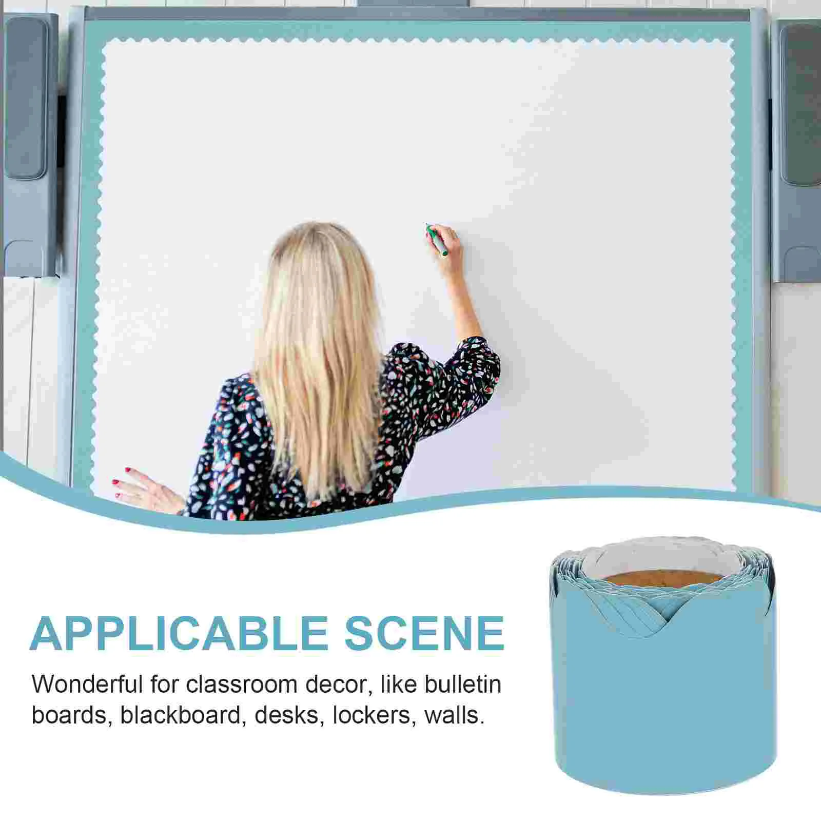 Blackboard Border Trim Bulletin Scalloped Borders Decorations Festival Decorative Convenient Decorate Cartoon