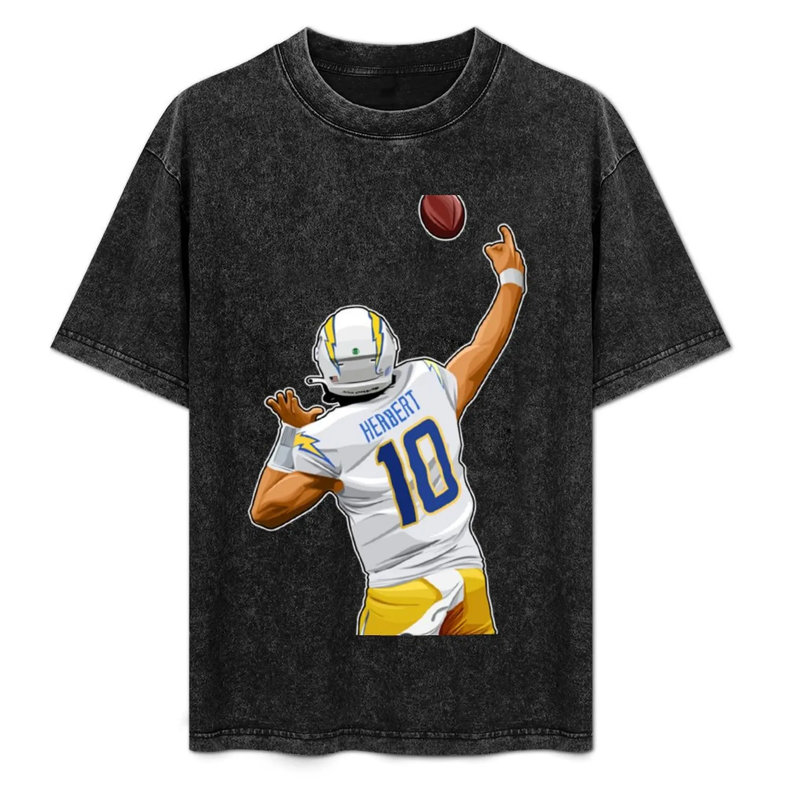 Justin Herbert 10 Throw Touchdown T-Shirt T-Shirt Blouse Short sleeve tee football t shirt custom shirt t shirt for men