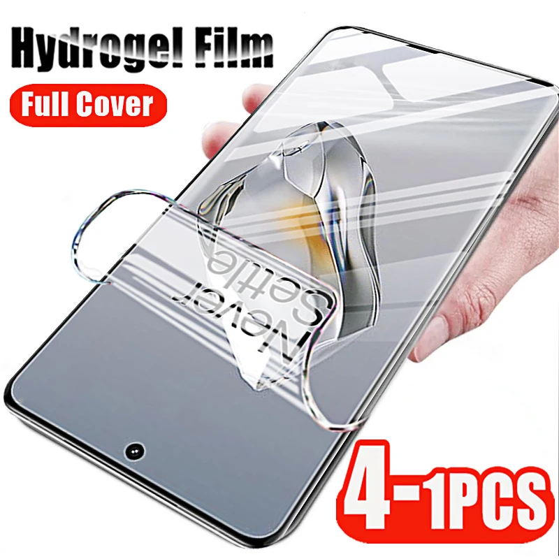 1-4 Pcs Protective Front Hydrogel Film for Oneplus 12 12r 10 10r 9 9r Screen Protectors Soft Tpu for 1+ One Plus 11 11r 8 Pro +