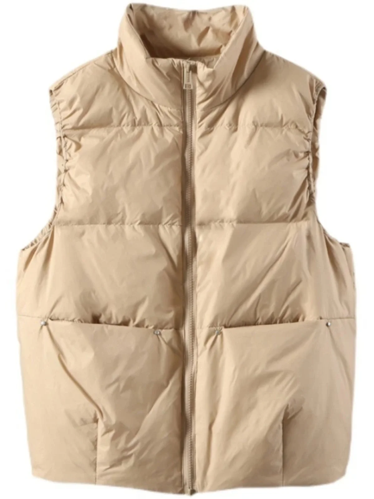 Lekka, wyszczuplająca kurtka puchowa damska o luźnym kroju, plus size, bawełniana kamizelka, odzież wierzchnia na jesień i zimę, dojazdy do pracy.