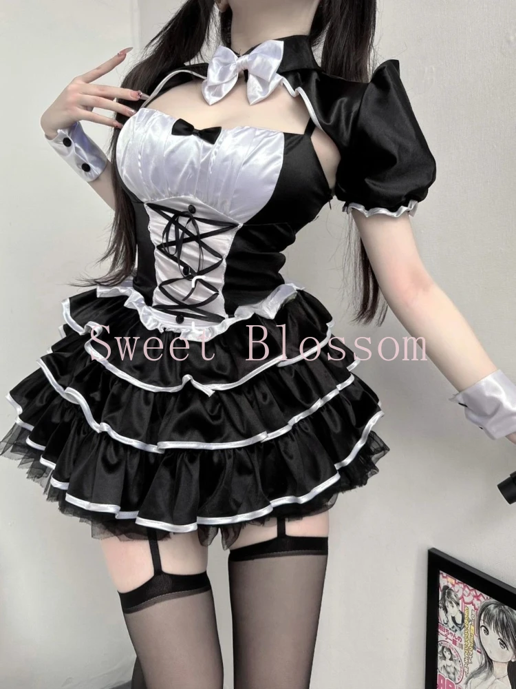ฤดูร้อนญี่ปุ่น Dark Academia Retro ชุดผู้หญิงสั้นสลิง + เซ็กซี่ Slim Dress ใหม่แฟชั่น Gothic Vintage 2 ชิ้นชุด 2025