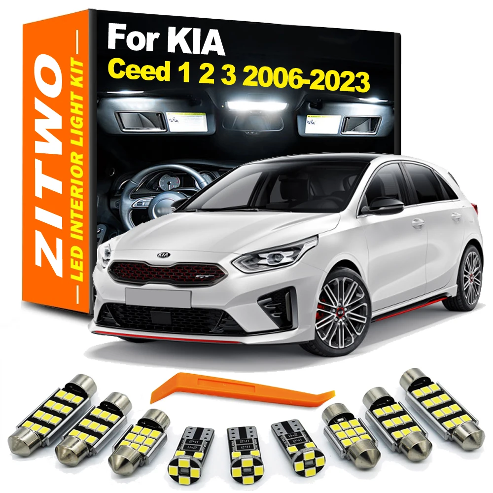 ZITWO LED Interior Light Kit For Kia Ceed Proceed Hatchback SW ED JD CD 1 2 3 MK1 MK2 MK3 2006 -2020 2021 2022 2023 Accessories