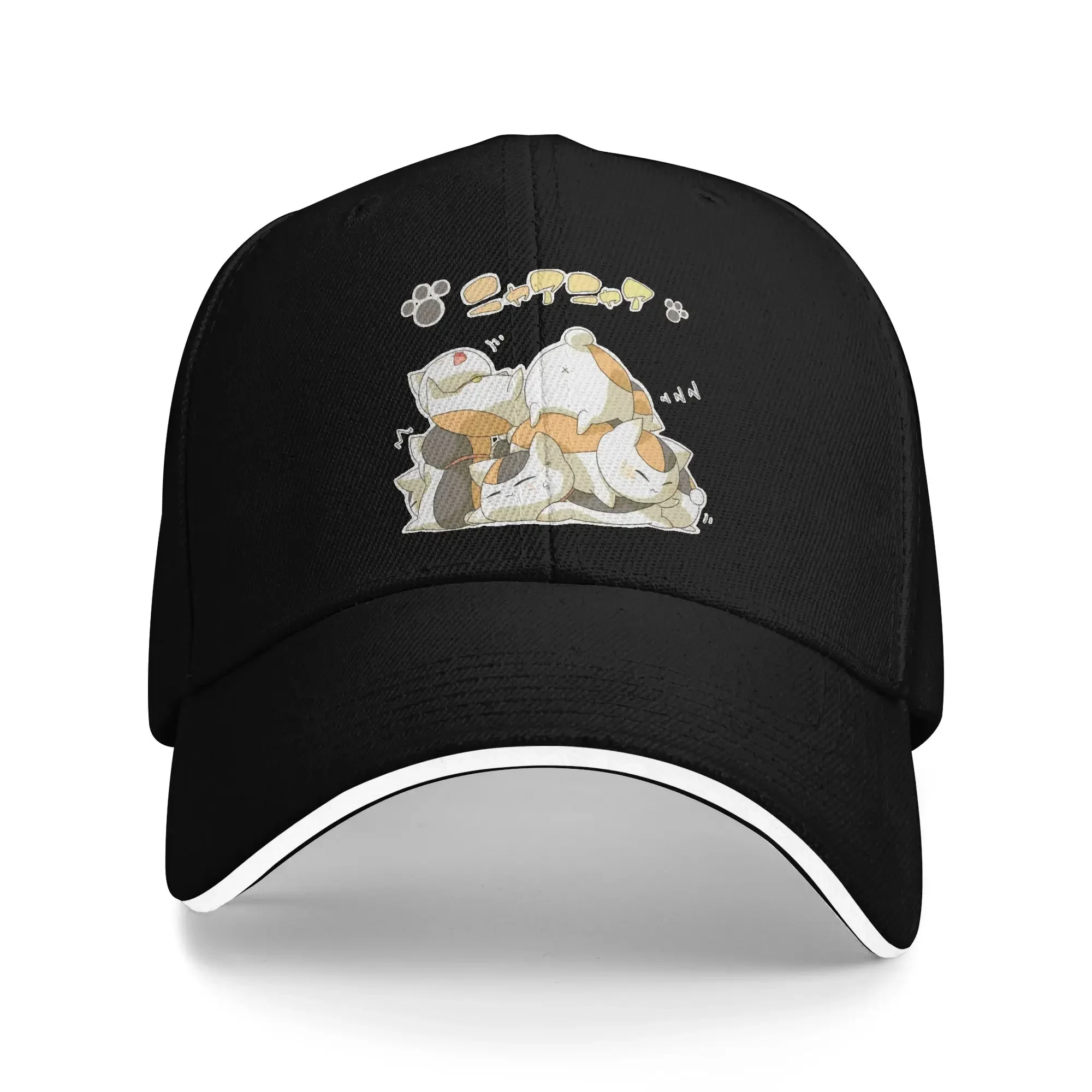 New Natsume's Book of Friends Madara Sandwich Caps Men Women Fashion Baseball Caps Nyanko Sensei Washable Golf All seasons Hat A