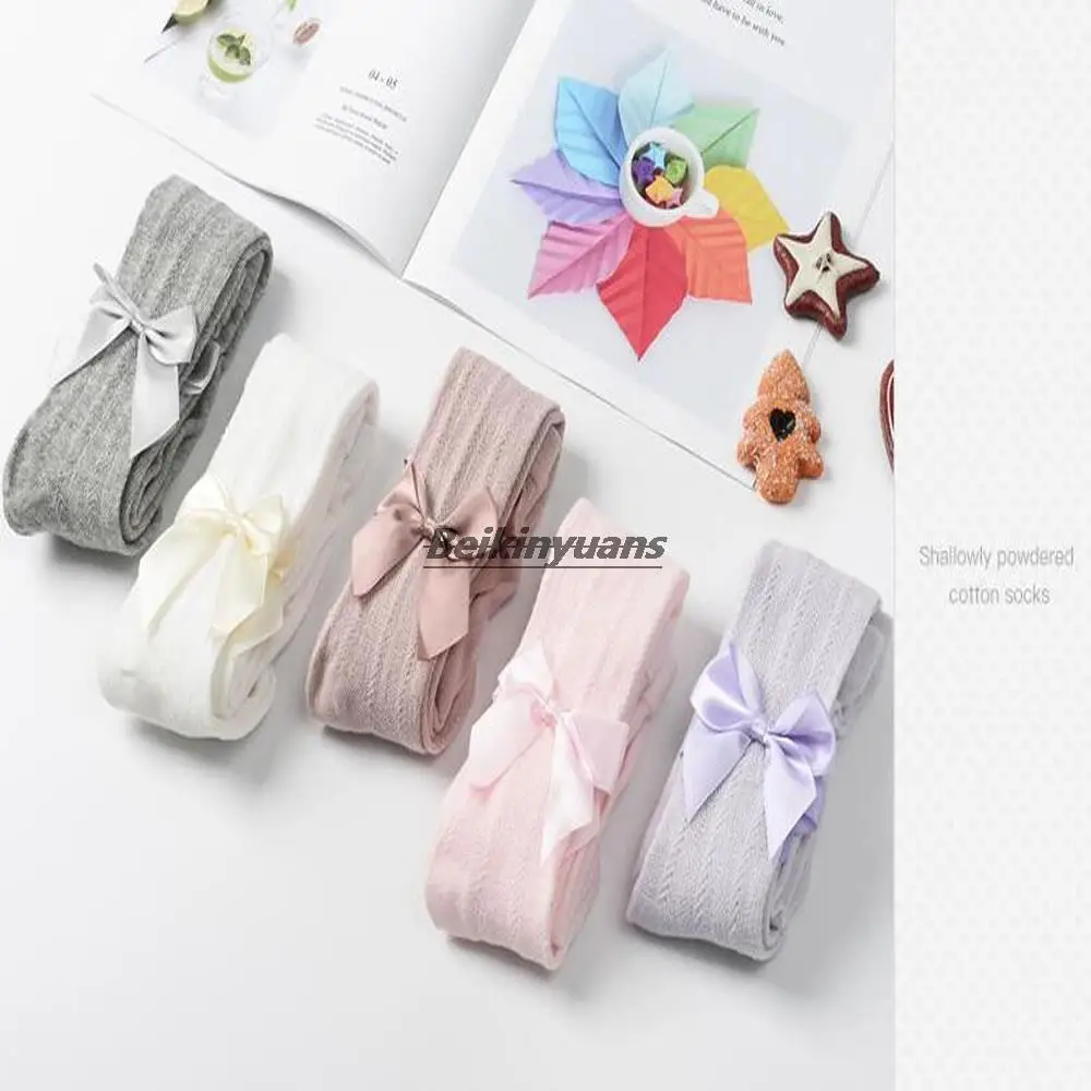 

Thin girls' pantyhose mesh breathable mosquito-proof socks in summer sweet girls' cotton spring and autumn pantyhose