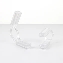 50pcs Disposable Dental Lab Plastic Articulator Anterior Half Arch Impression Tray Dental Half-Port Plastic Mold Splitting Frame