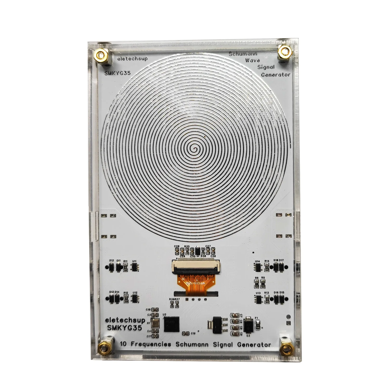10CH Preset Frequency 0.01-100KHZ Adjustable Schumann Resonance Pure Sine Wave Signal Generator Meditation Sleep Aid Devices