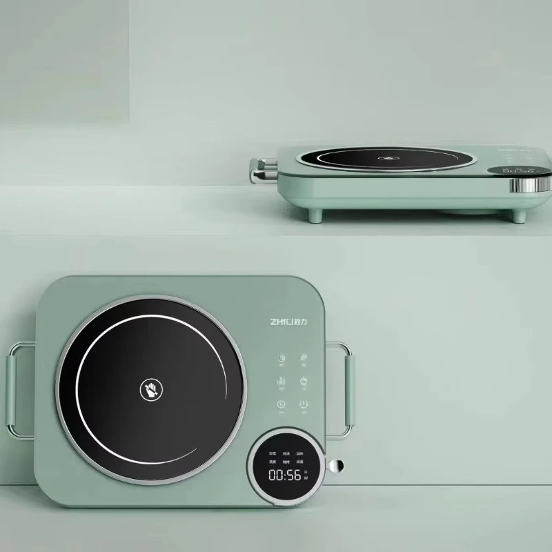 

Smart home induction cooker high power small electric cooker energy saving function ceramic plastic hot pot battery built-in