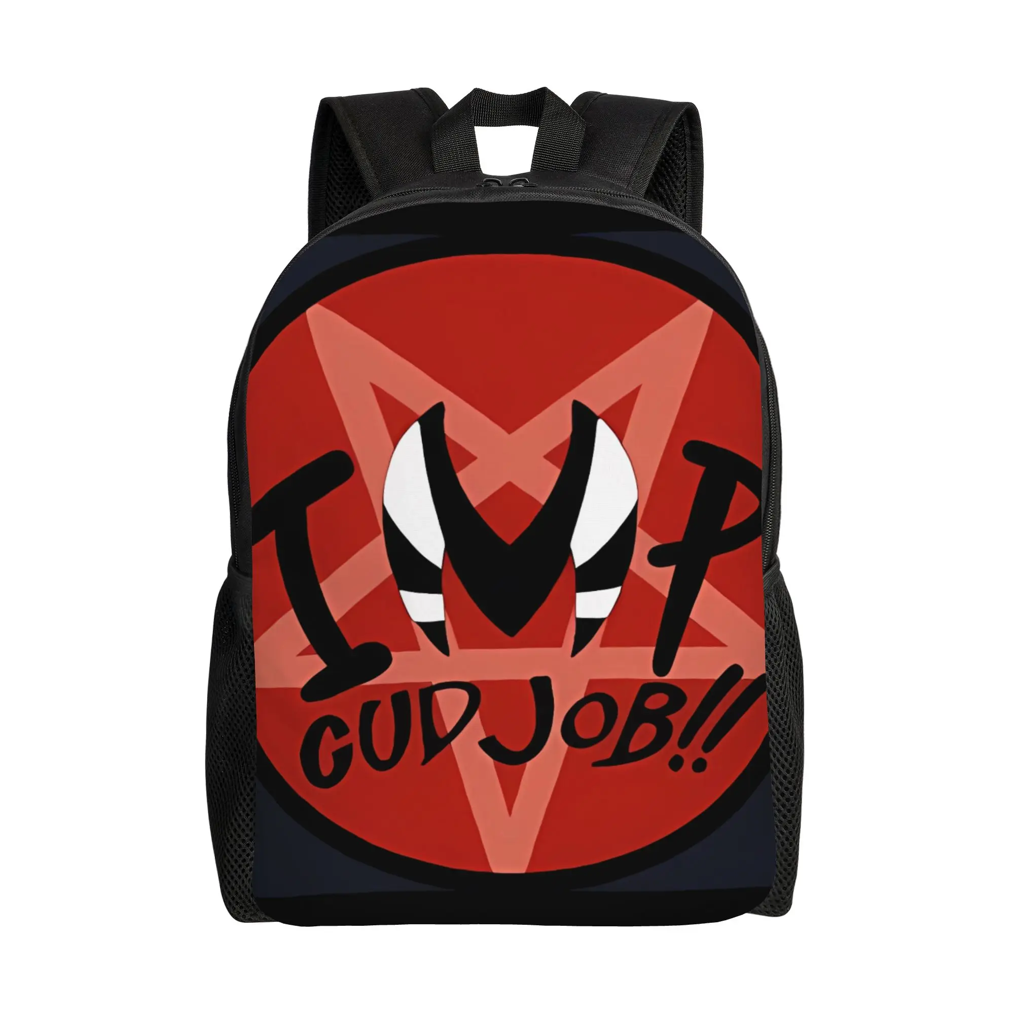 H-Helluva Boss Gud Job!! Imp Backpack Office Workers Graphic Print mochila High QualityLarge Capacity Schoolbag Gift