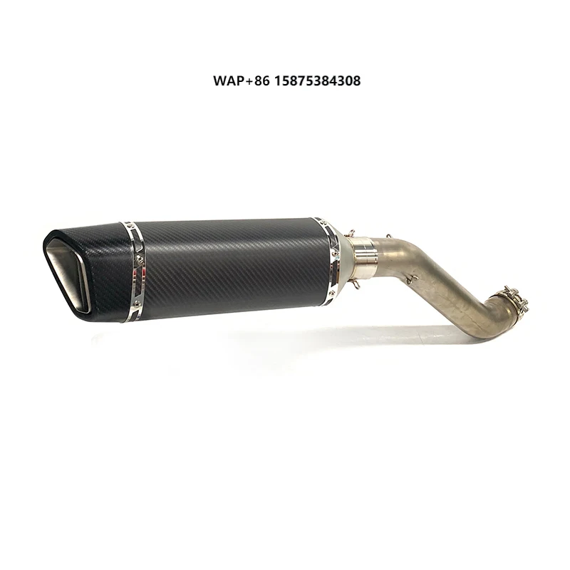 Carbon Fiber Motorcycle Exhaust Slipon  RSV4 Tuono V4 2021 2022 2023 Titanium Exhaust Middle Link Pipe