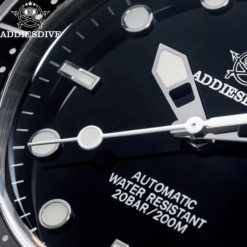 Reloj ADDIESDIVE NH35 para hombre, reloj de pulsera con bisel de cerámica luminosa y espejo de zafiro de 200m, relojes mecánicos automáticos deportivos a la moda