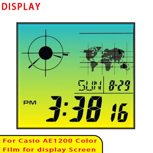 Farbbildschirm-Filtersets für Casio AE1200 Display Gradient Filter Royale Mod Hochwertiges Modellierzubehör