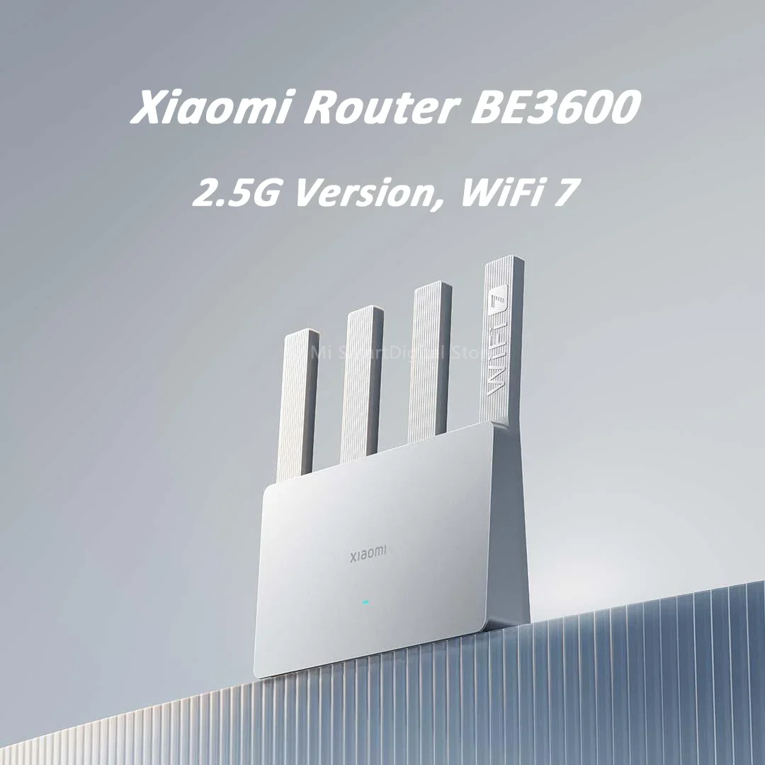 Xiaomi WiFi Router BE3600 2.5G WiFi 7 Dual Band Mesh 2.4/5GHz 160MHz 3570Mbps Dual WAN LAN Mesh Network Mi Home App CN Edition