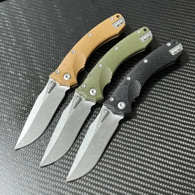 Amphibian Manual Pocket Folding Knife M390MK Blade G10 Handle Tactical Hunting Camping EDC Survival Tool Knives