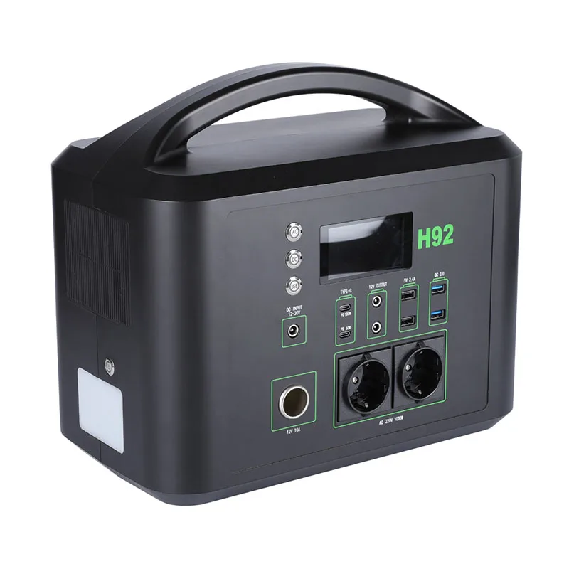 

Лидер продаж, товары для кемпинга на открытом воздухе, вход типа C, 1000 Вт, литиевая батарея, внешний аккумулятор, 12 В, источник питания для улицы