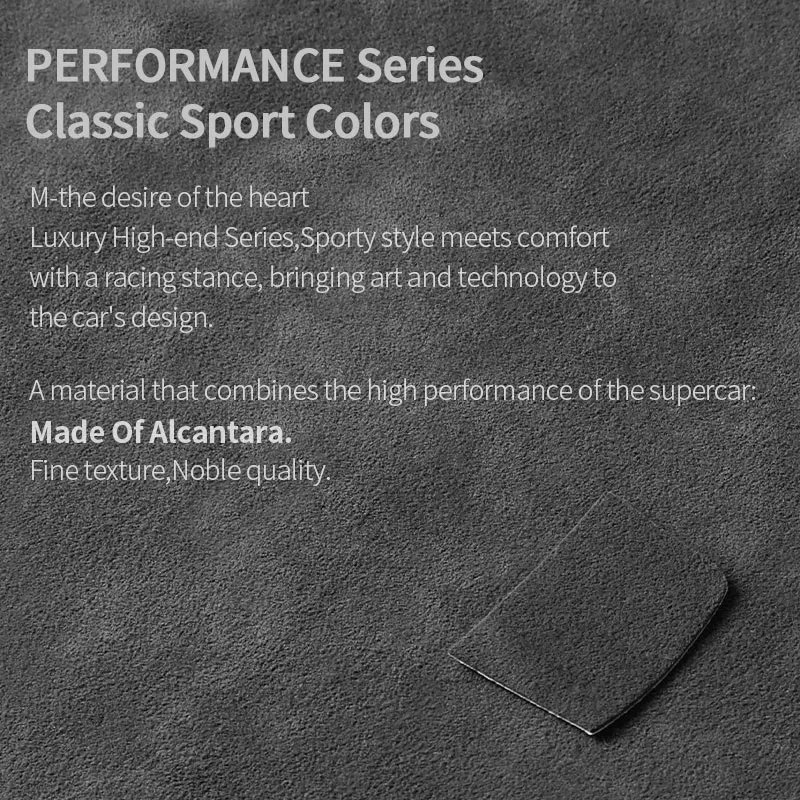 For BMW X1 F48 (2016-2022) Center Console Handbrake Button Knob Trim Sticker Car Interior Tuning Accessories Made of Alcantara 2