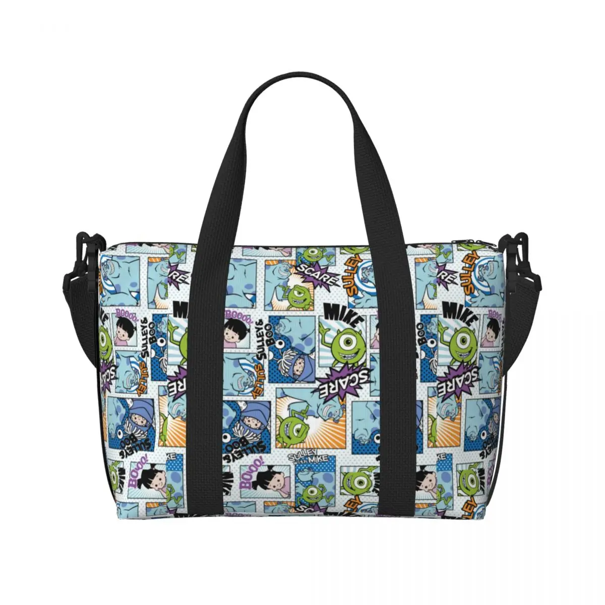 

Пляжная сумка-тоут Custom M-Monsters Anime University для женщин, очень большая, для спортзала, путешествий и шопинга