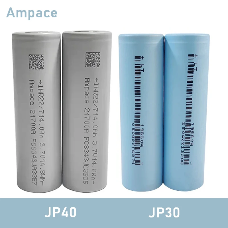 Ampace JP30 LT 3000mah 18650 بطاريات ليثيوم أيون JP40 4000mah 45A 21700 بطارية #1