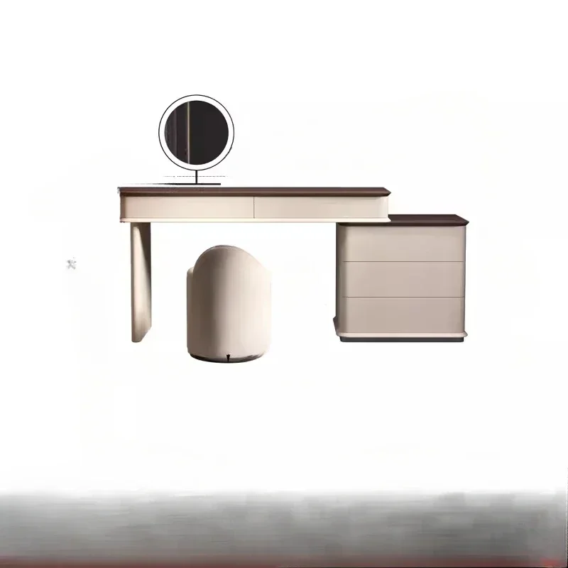 

durable Wooden Vanity Dresser Modern Nordic Storage Mirrors Dressing Table Bedroom Cabinet Coiffeuse Chambre Bedroom Furniture
