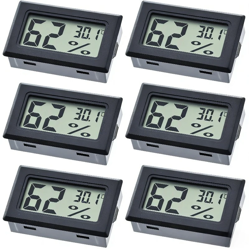 Digitales LCD-Thermometer Hygrometer Innenraum Mini Elektronisches Temperatur- und Feuchtigkeitsmessgerät Sensor Wetterstation