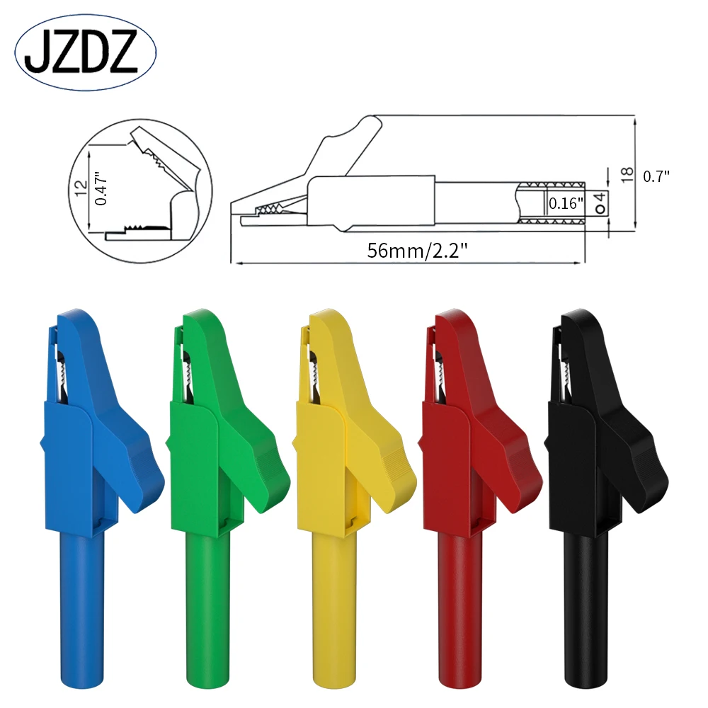 JZDZ Multimeter Test Lead Kit Alligator Clips to 4MM Banana Plug Test Probe Kit Electrical Test Tools 20pcs 25pcs 8006