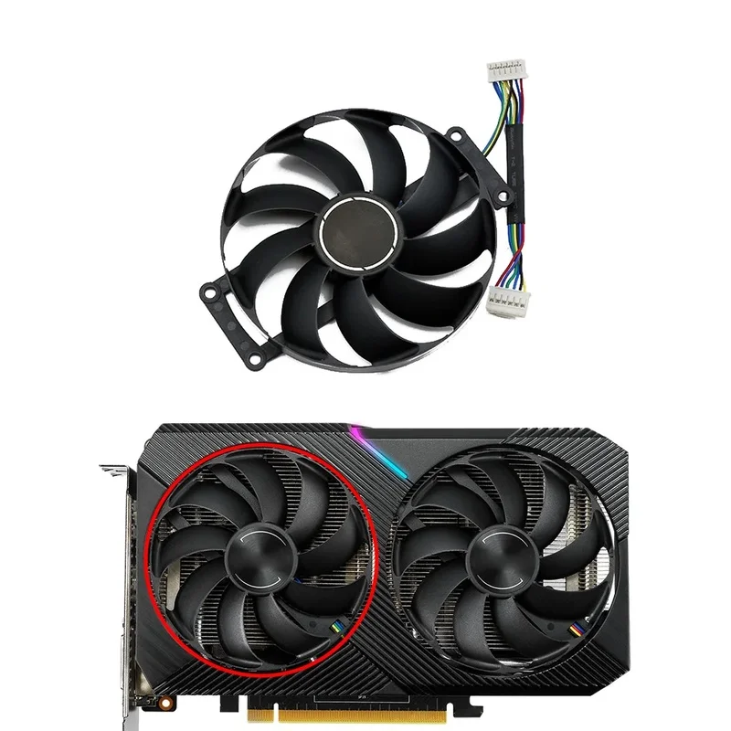95MM 4Pin GPU Cooling Fan FDC10H12S9‑C PLA09215S12H For ASUS GTX1660 Super RTX2060 2070 DUAL MINI OC Video Card