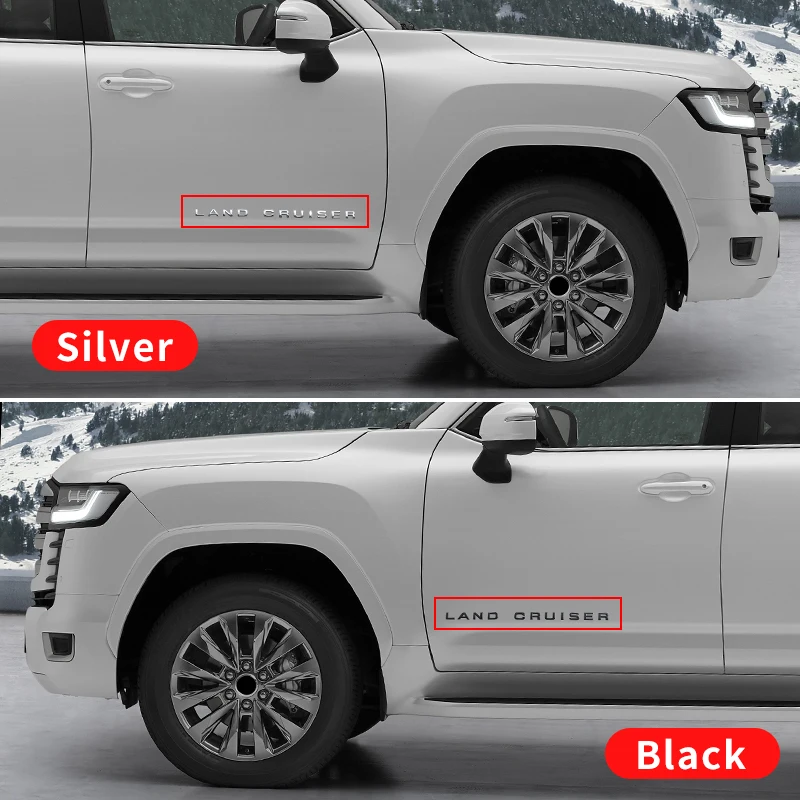 For Toyota Land Cruiser 300 LC300 Engine Cover Decoration Land Cruiser Logo Modification Accessories FJ300 Cover Letter Sticker