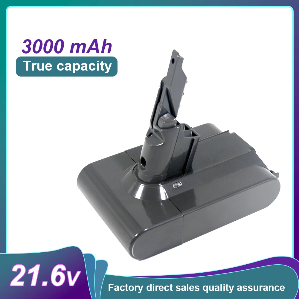 

21.6V 3000mAh 3.0Ah For Dyson V7 li-ion rechargeable battery, replace the lithium-ion battery of Dyson V7 vacuum cleaner robot